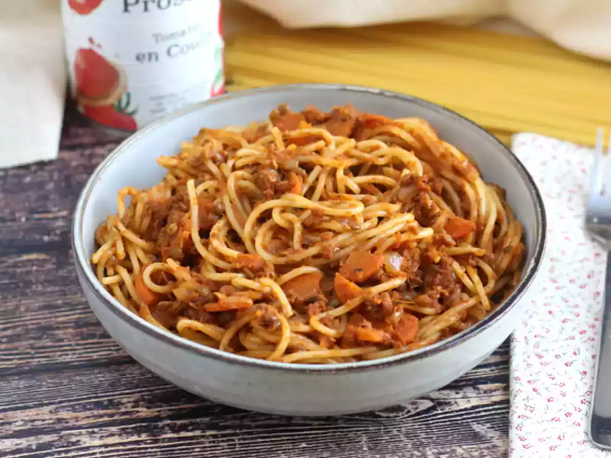 Vegetarische Bolognese für Ihre Spaghetti!