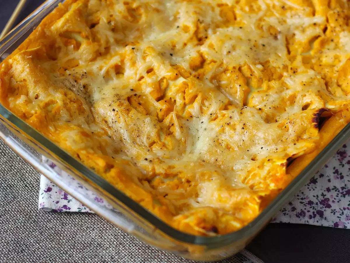Vegetarische Kürbislasagne mit Spinat und Ricotta - foto 2