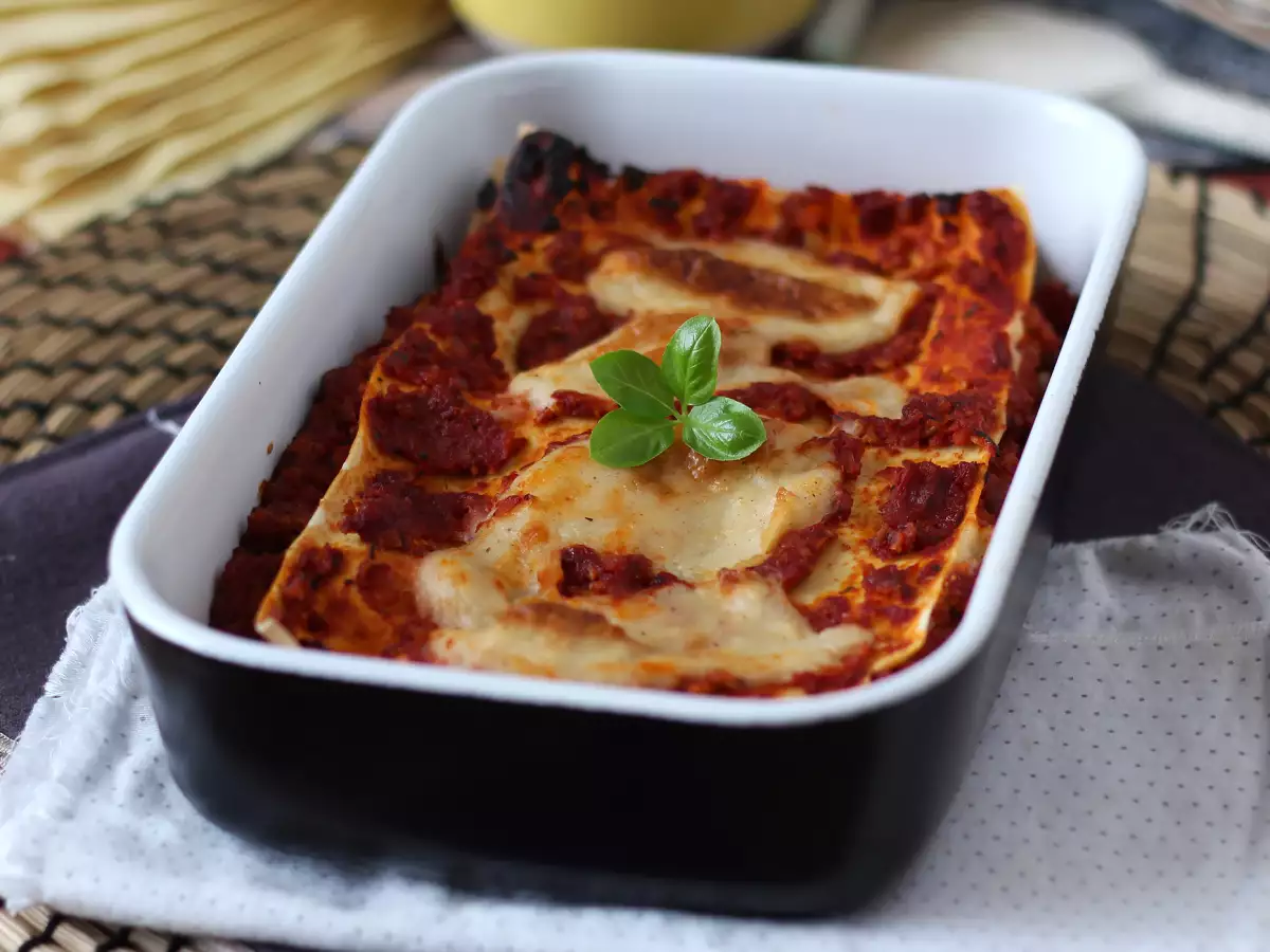 Vegetarische Lasagne (der Unterschied ist kaum zu merken!)