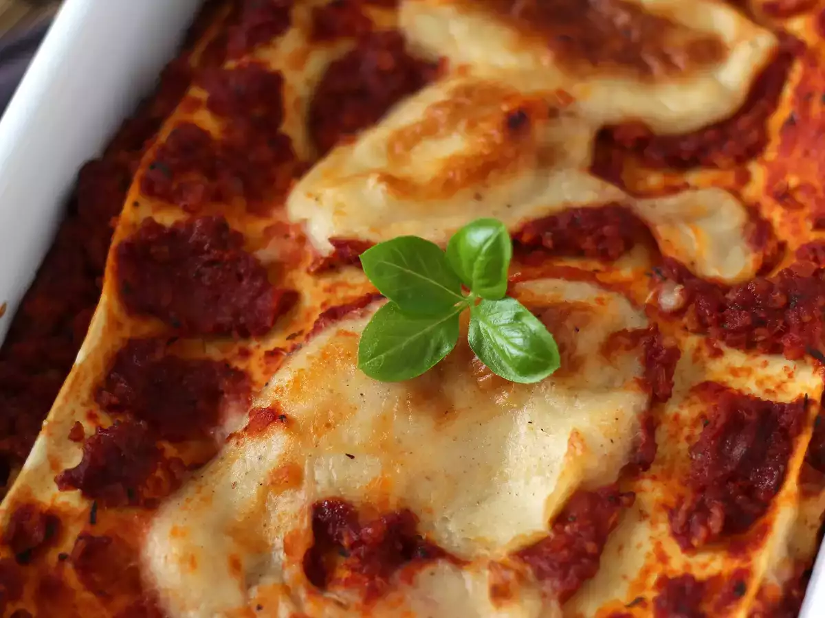 Vegetarische Lasagne (Sie werden es nicht glauben!) - foto 3