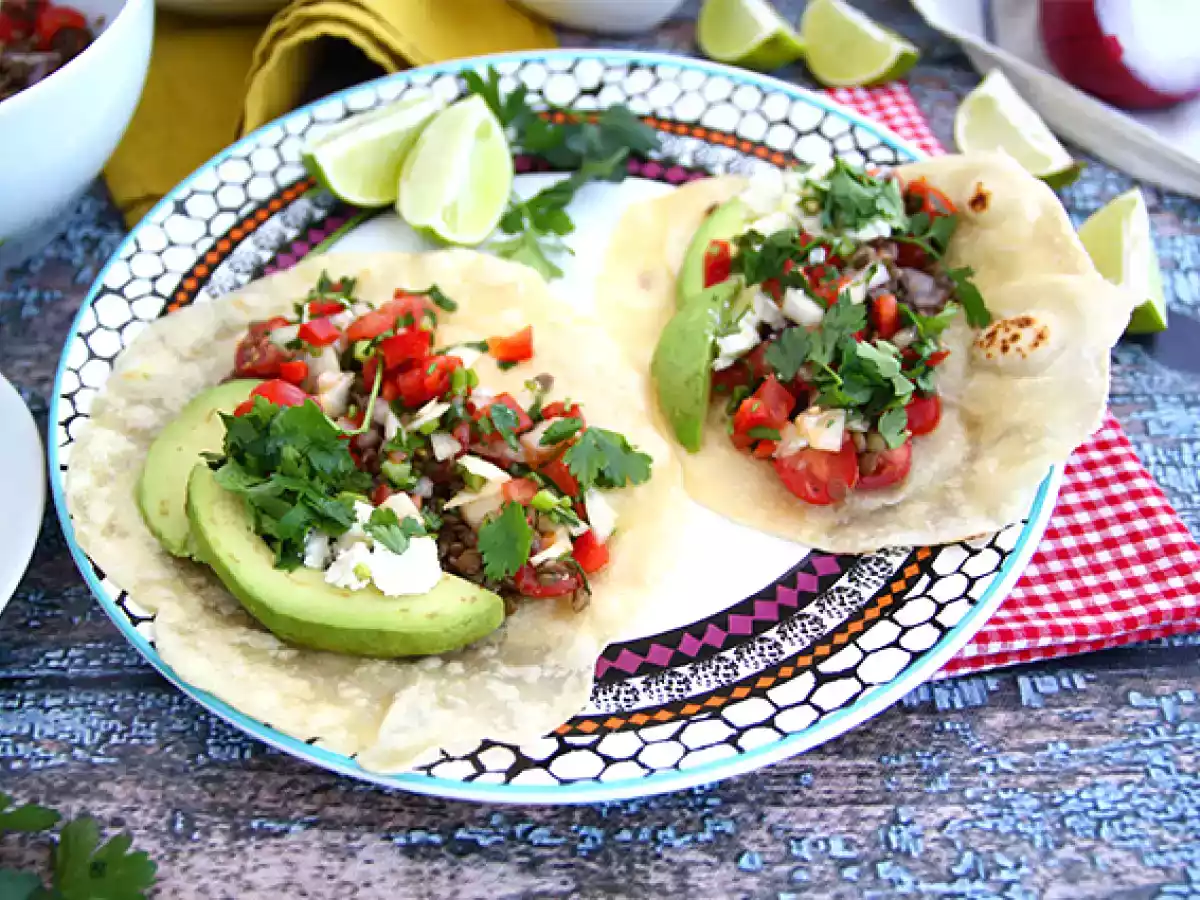 Vegetarische Linsen-Tacos