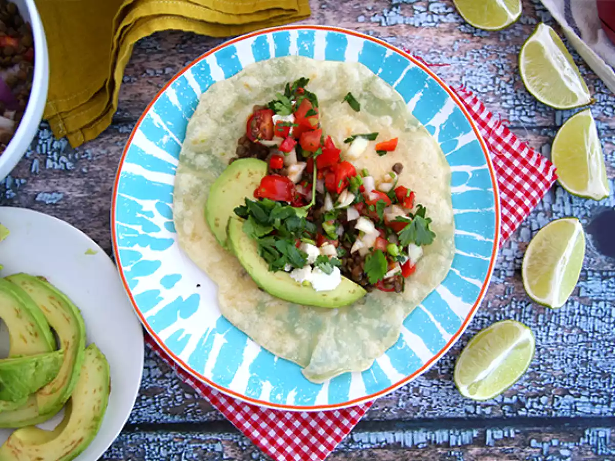 Vegetarische Linsen-Tacos - foto 3