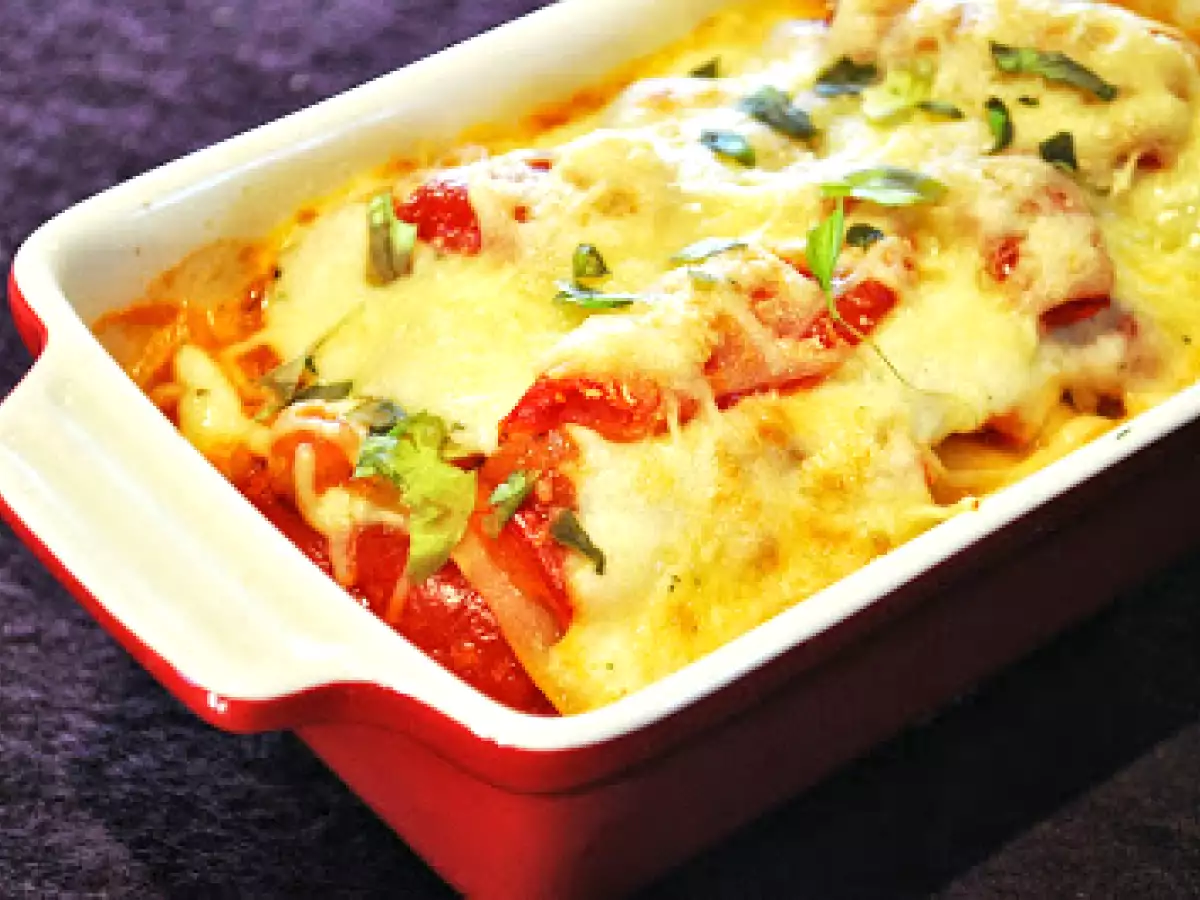 Vegetarische Paprika-Lasagne