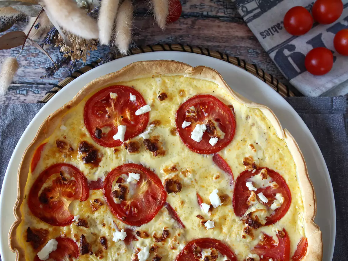Vegetarische Tomaten-Feta-Quiche – perfekt zum Mitnehmen fürs Picknick! - foto 5