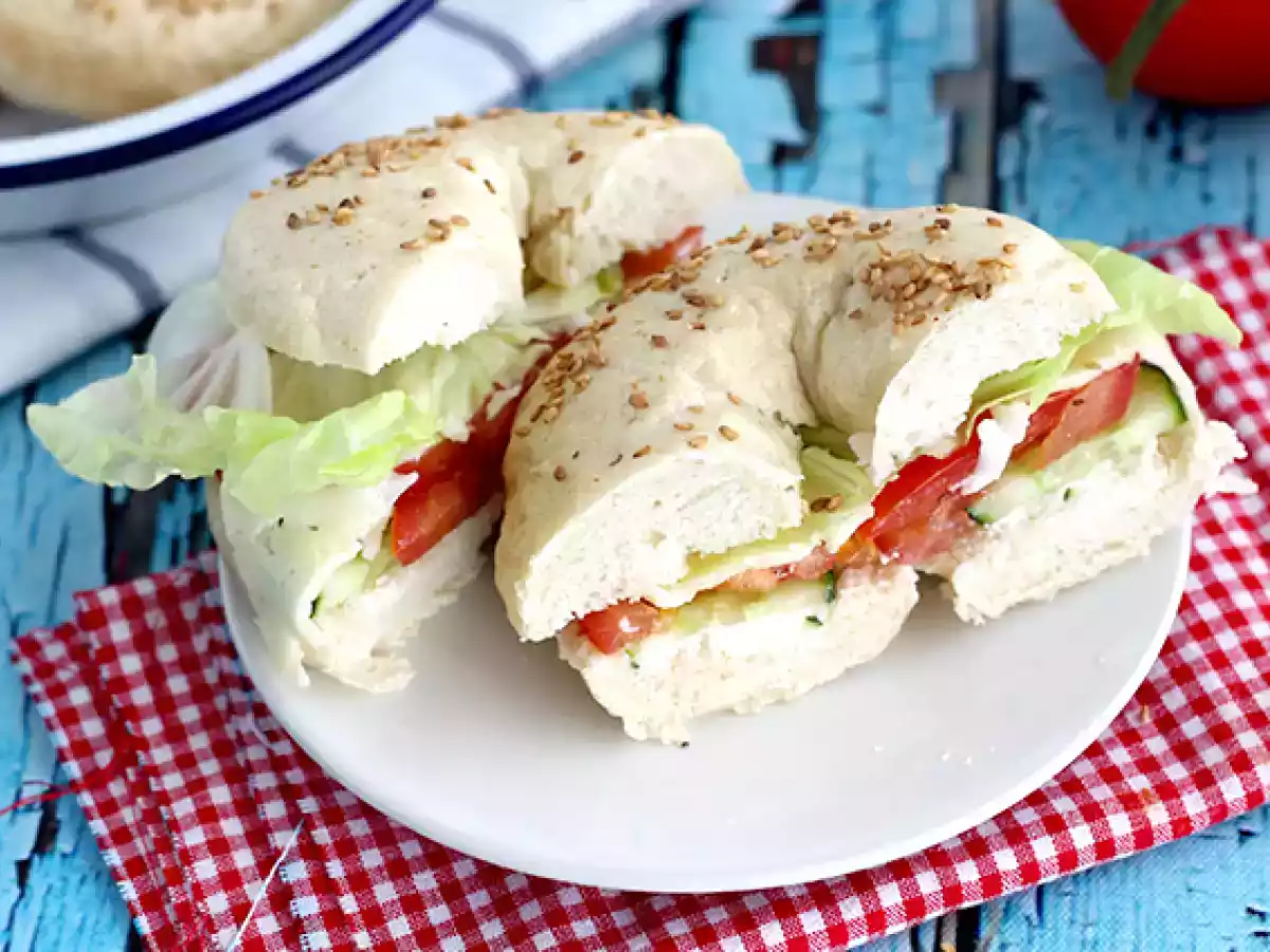 Vegetarischer Bagel - foto 2