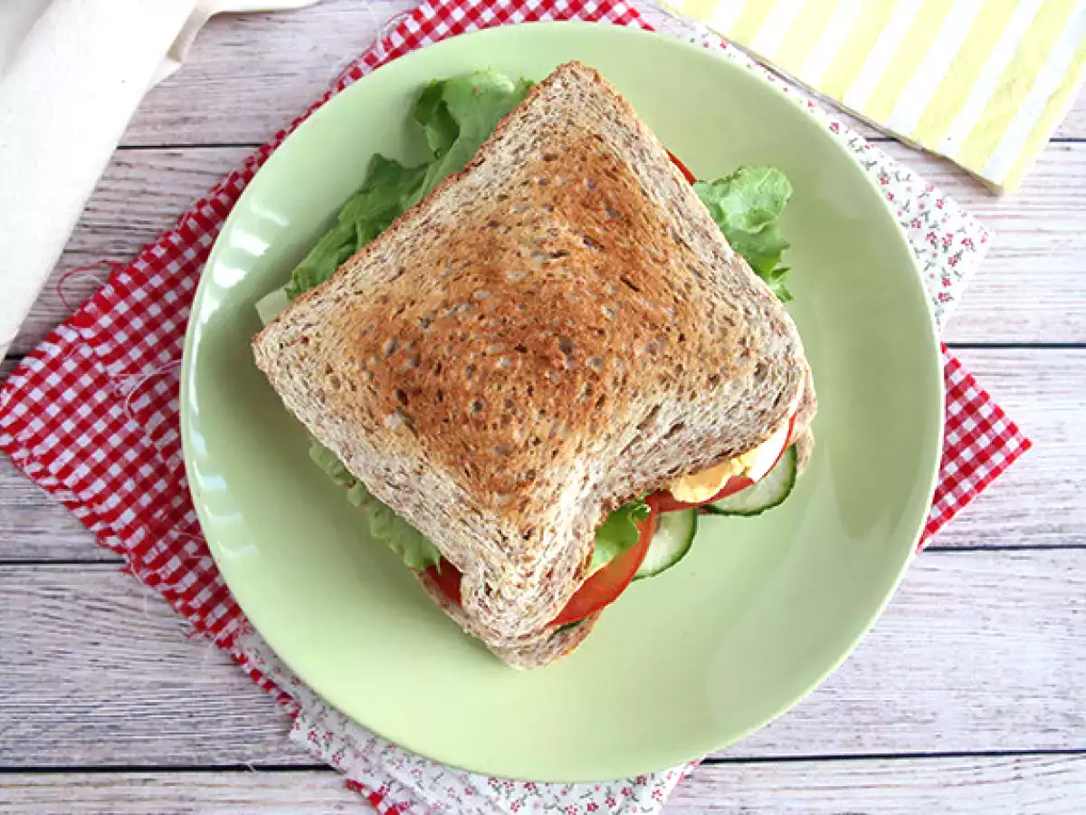 Vegetarischer Sandwich-Club - foto 2