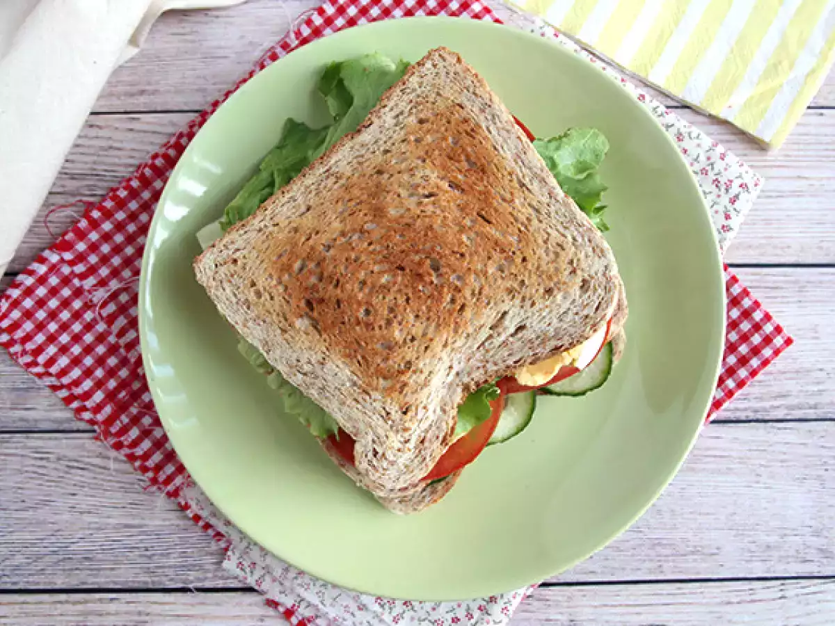 Vegetarisches Club-Sandwich - foto 2