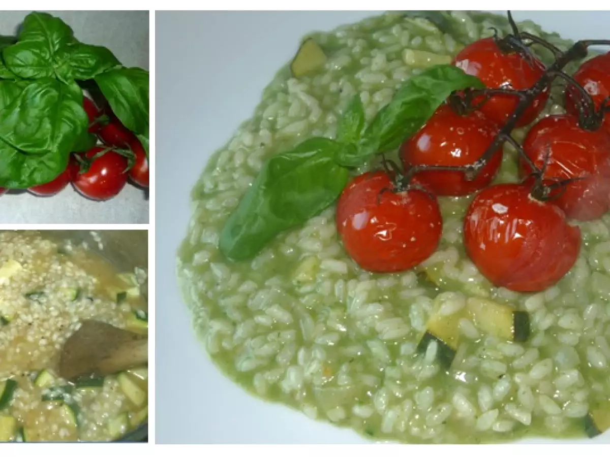 VeggiDay: Basilikumrisotto mit Ofentomaten