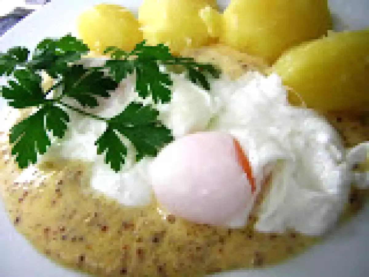 Verlorene Eier in Senfmousseline - ein Lieblingsgericht aus meiner Kindheit