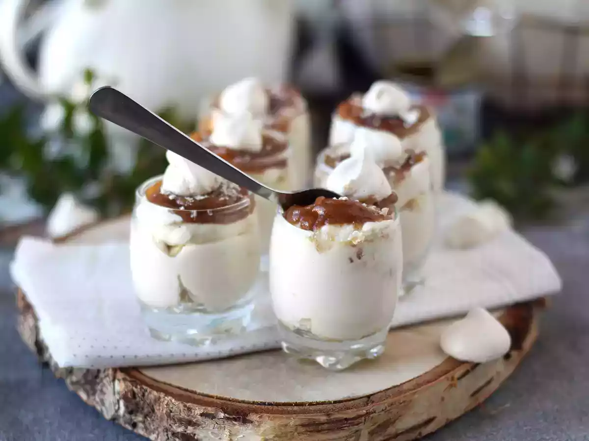 Verrines nach Art des Mont blanc mit Kastaniencreme - foto 4