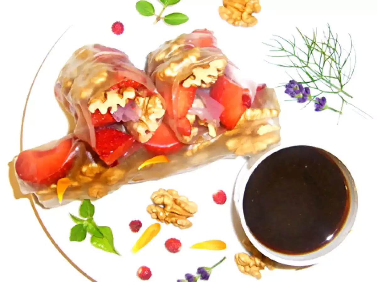 Vietnamesische süße Frühlingsrollen