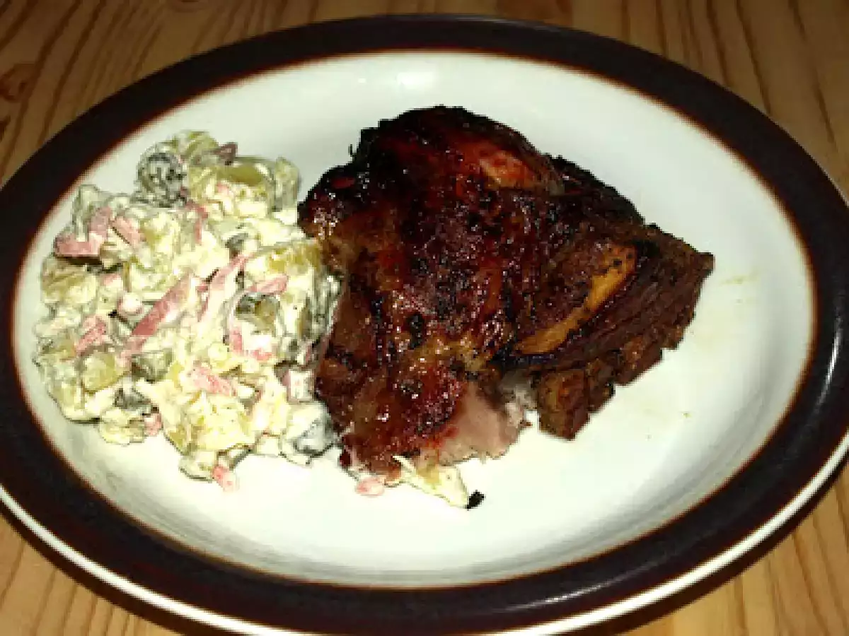 Vom Webergrill - die Schweineschaufel