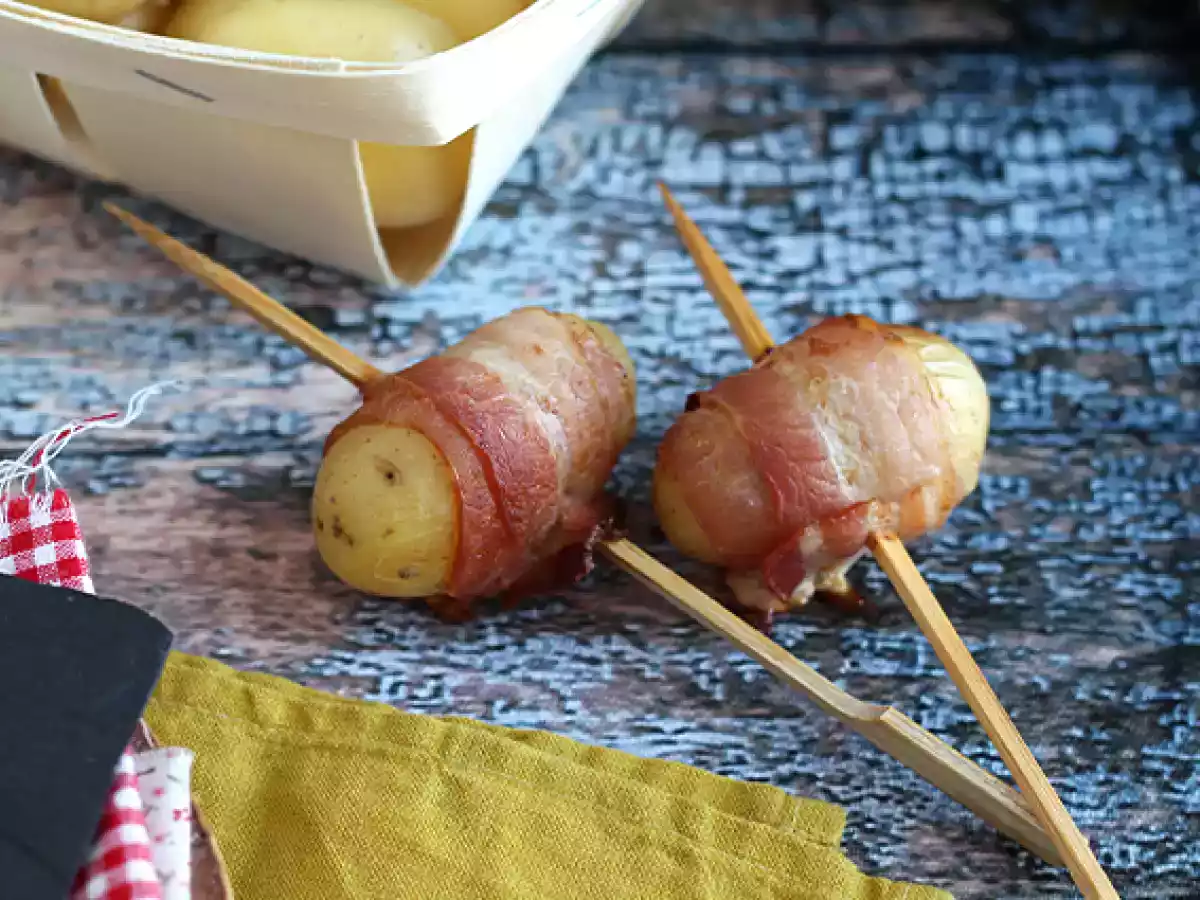 Vorspeisen-Spieße mit Kartoffeln und geräucherter Brust - foto 2