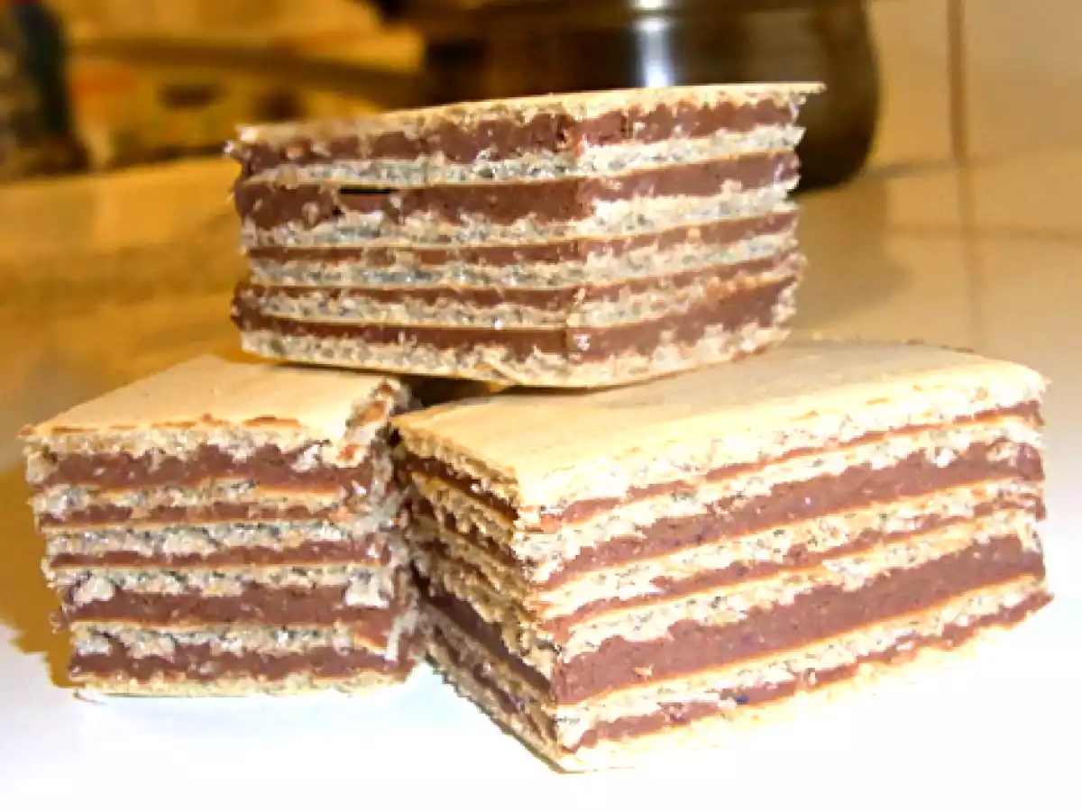 Waffeln mit Kirsch-Schokocreme