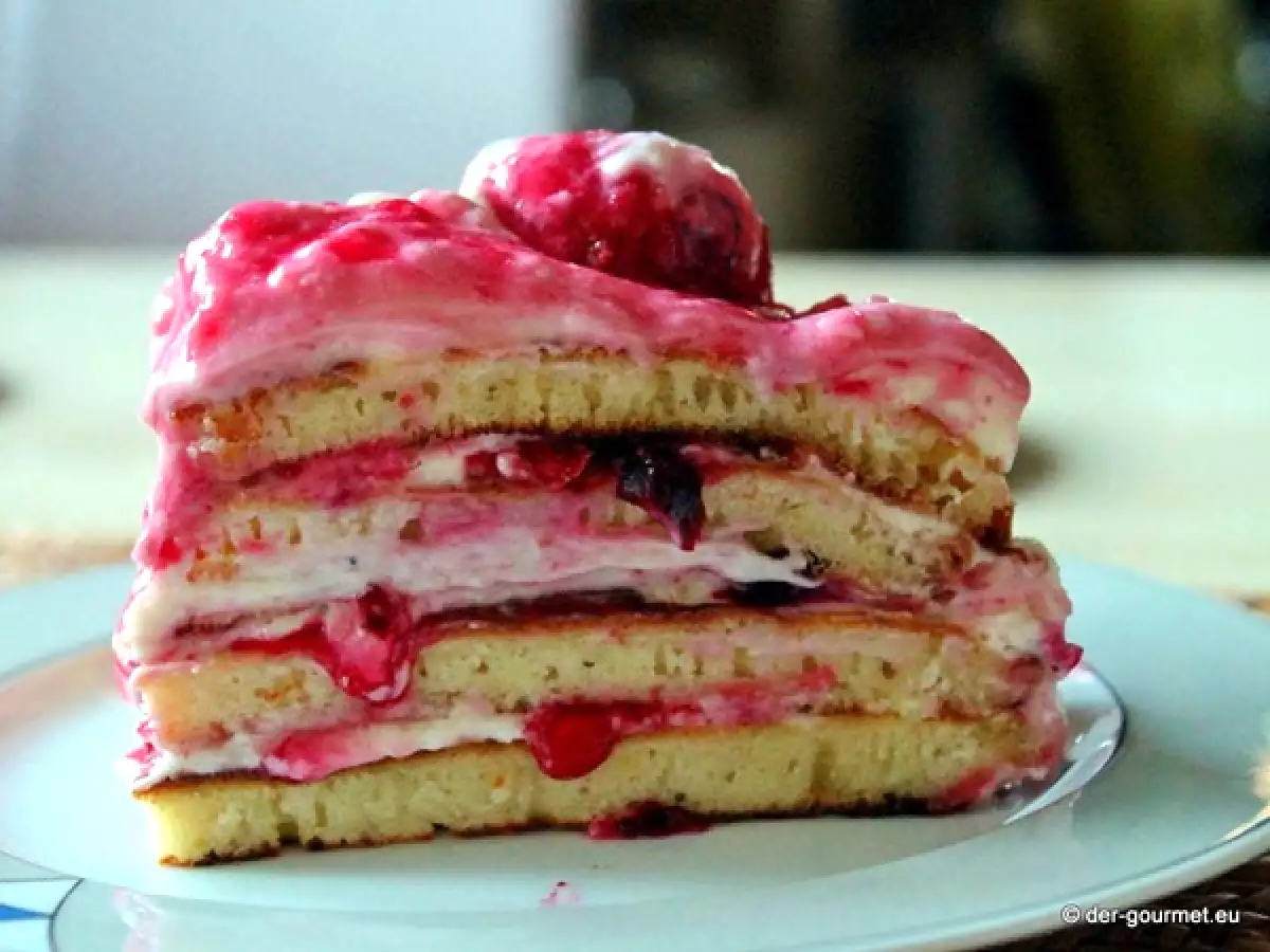 Waldbeeren Lasagne mit Frischkäse