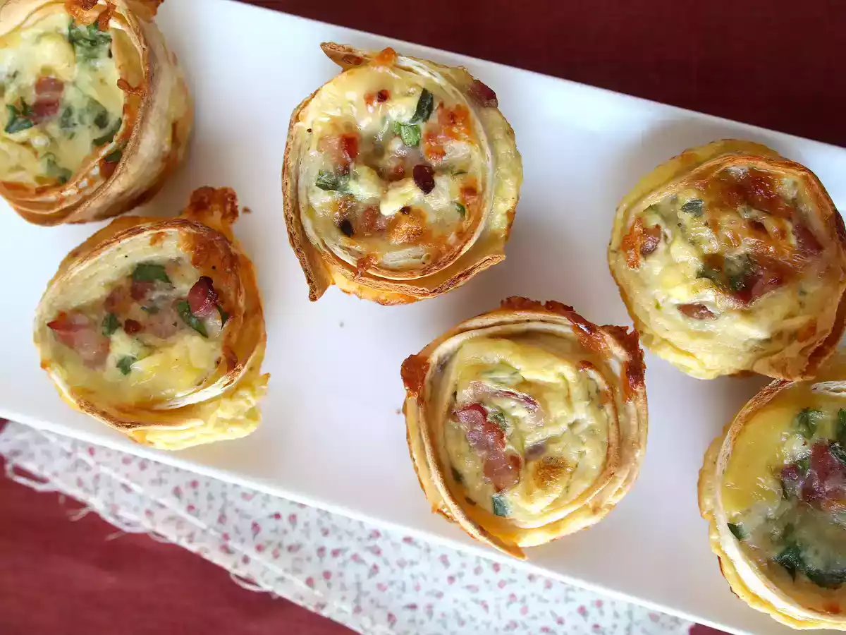 Was kann man mit Tortillas machen? Kleine, einfache und preiswerte Quiches! - foto 4
