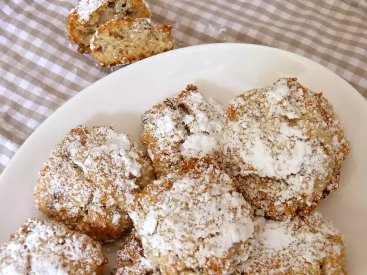 Weiche Amarettini mit Amarenakirschen und Kokos