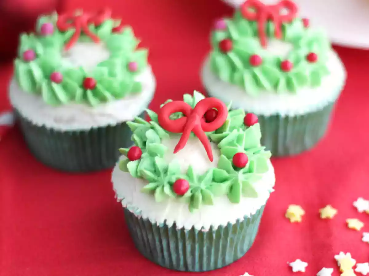 Weihnachtlich dekorierte Cupcakes - foto 3