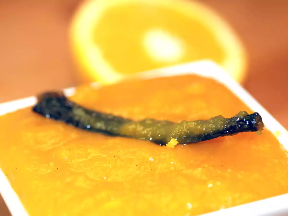 Weihnachtliche Kürbis - Apfel - Marmelade mit Marzipan