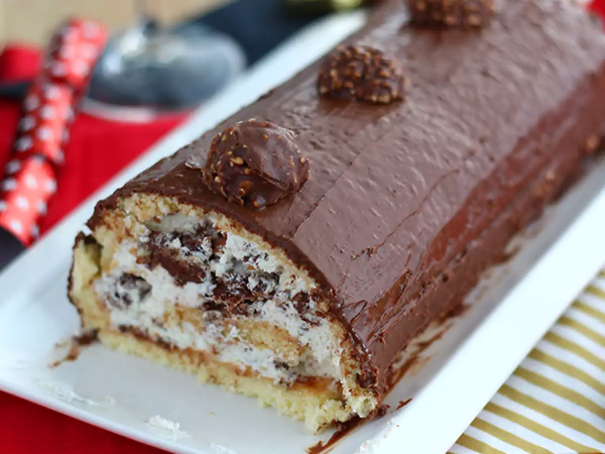 Weihnachts-Bûche mit Ferrero Rocher - foto 3
