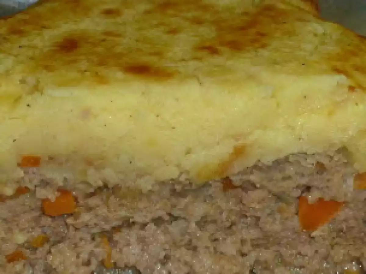 Weihnachtsbraten - Hackbraten mit Kartoffelkruste