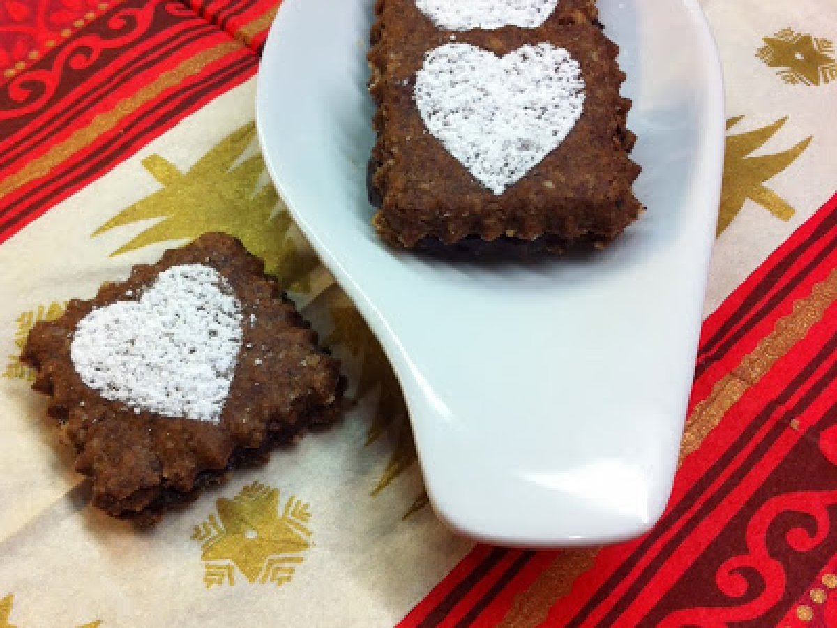 Weihnachtsplätzchen 5. und letzte: endlich Schokolade satt !