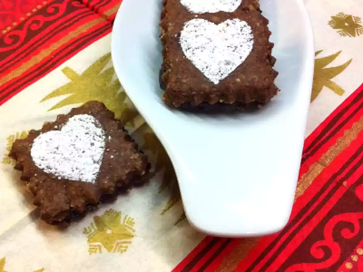 Weihnachtsplätzchen 5. und letzte: endlich Schokolade satt !