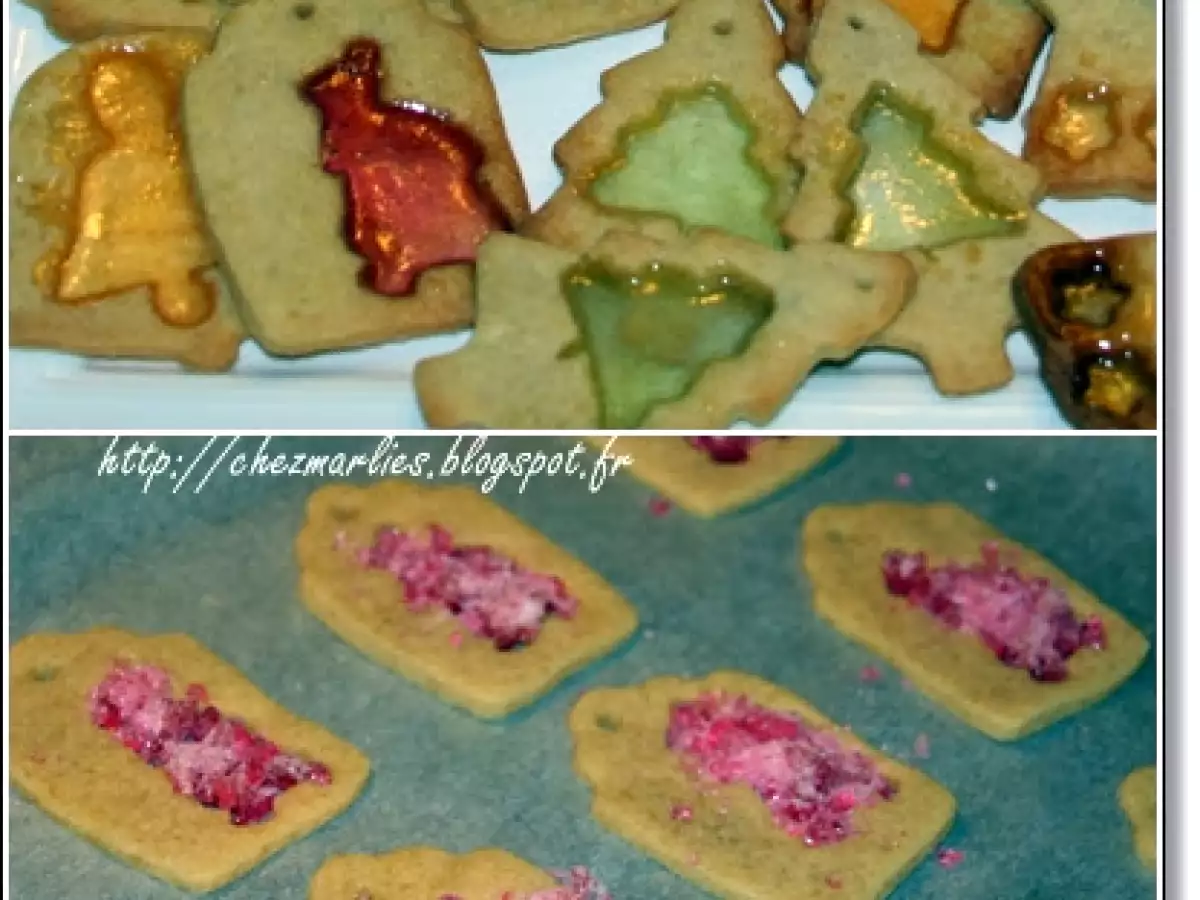 Weihnachtsplätzchen mit Verglasung