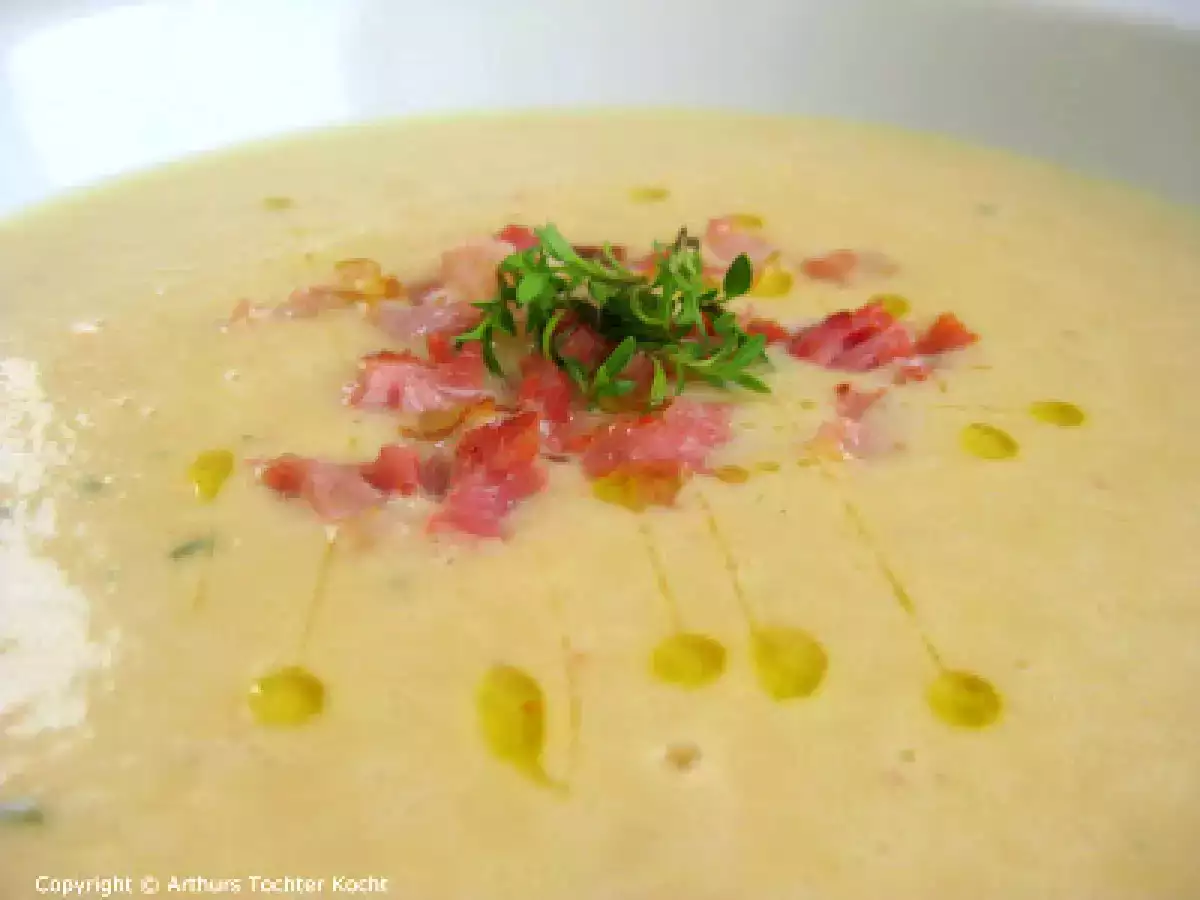 Weiße Bohnencreme mit Faden - Nachgekocht