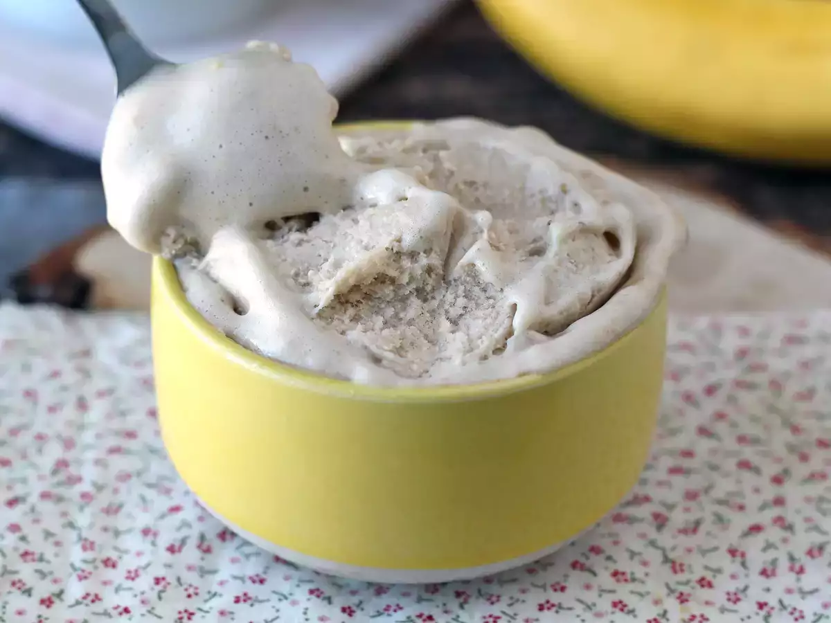 Whey-Eis mit Vanille, proteinreich, schnell und mit nur 3 Zutaten! - foto 3