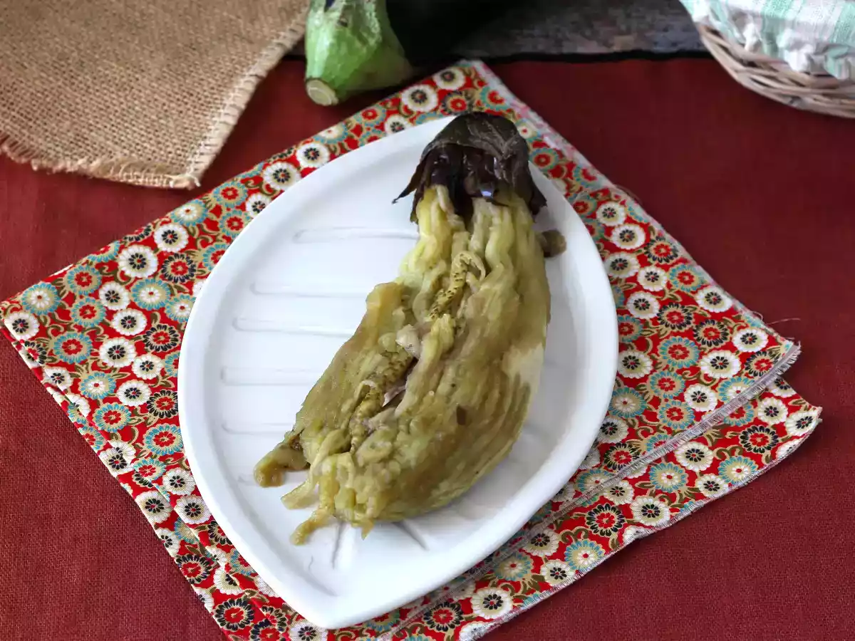 Wie kann man eine Aubergine im Ofen leicht braten und schälen? - foto 3