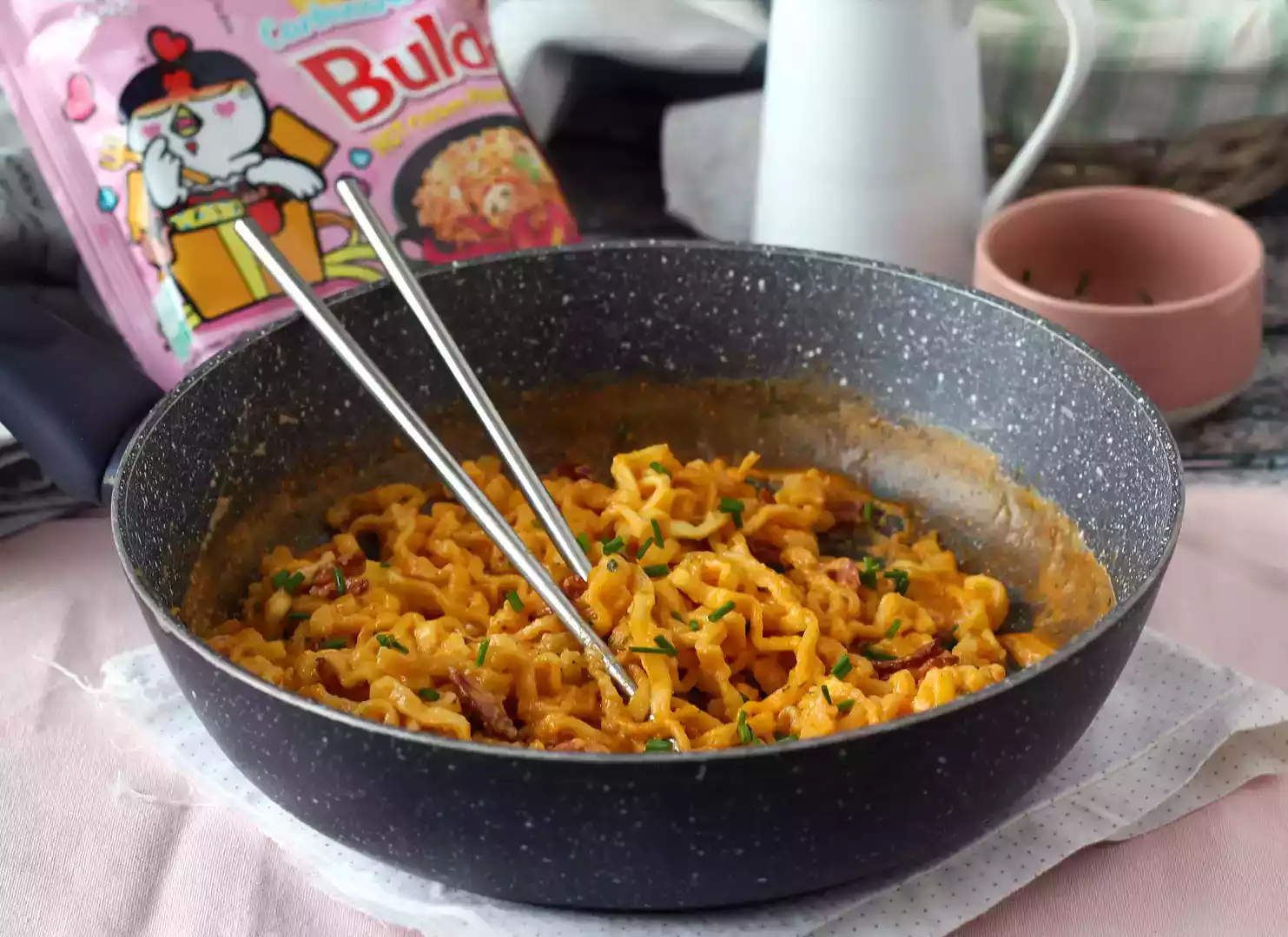 Buldak-nudeln carbonara: das beste rezept!
