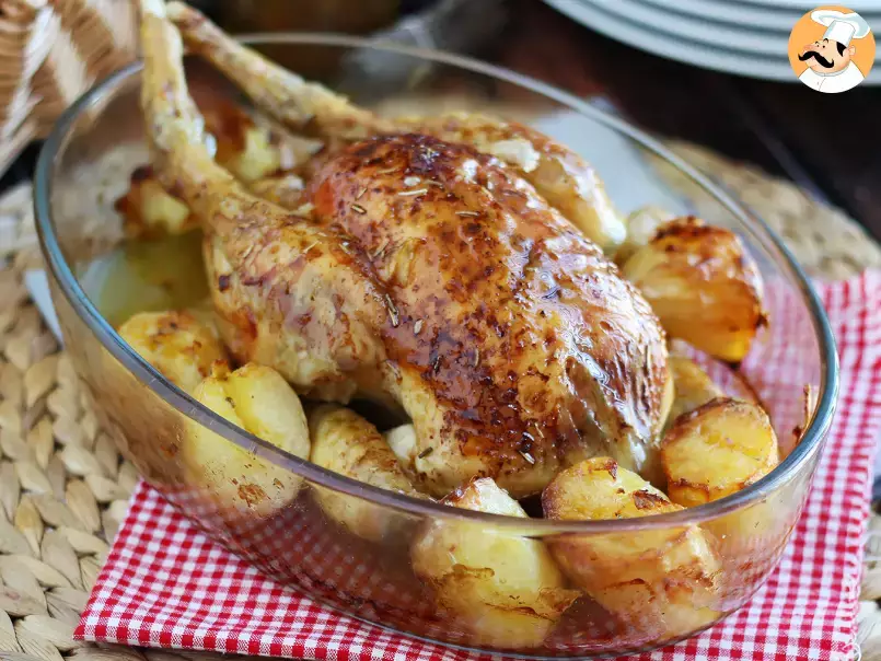 Wie kocht man ein Hähnchen im Ofen?, foto 1