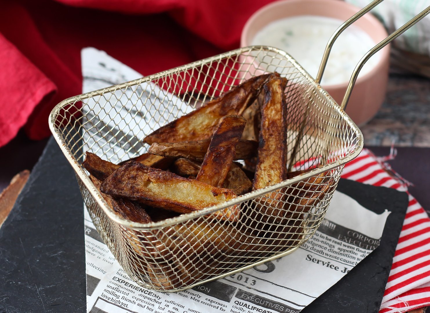 Ssskartoffel Pommes In Der Heissluftfritteuse