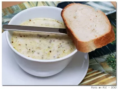 Winterlich: Lauch-Käse-Suppe