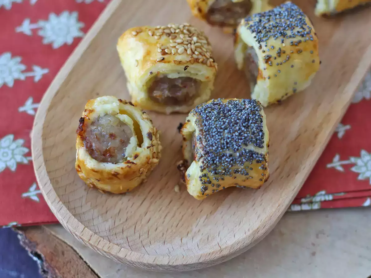 Wurst-Käse-Häppchen aus der Heißluftfritteuse