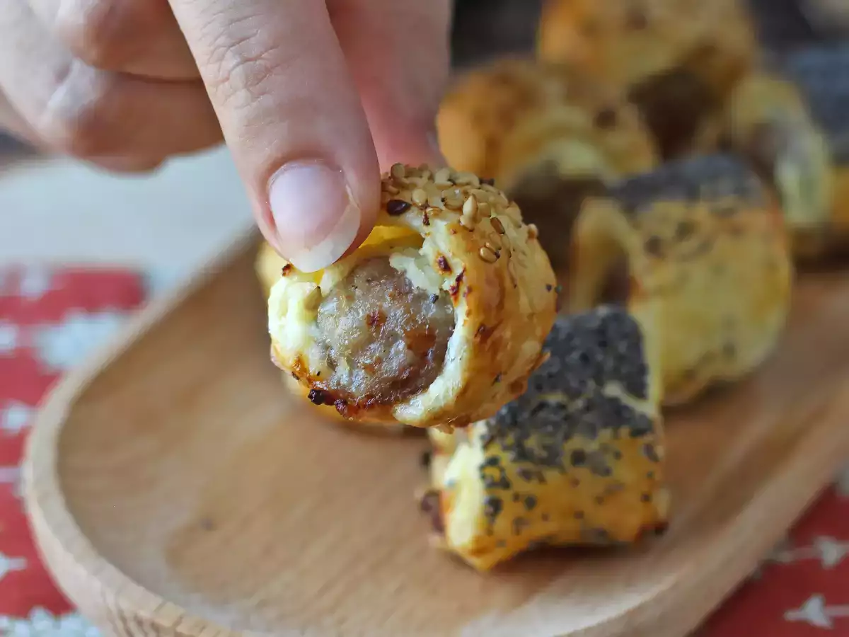 Wurst-Käse-Häppchen aus der Heißluftfritteuse - foto 3