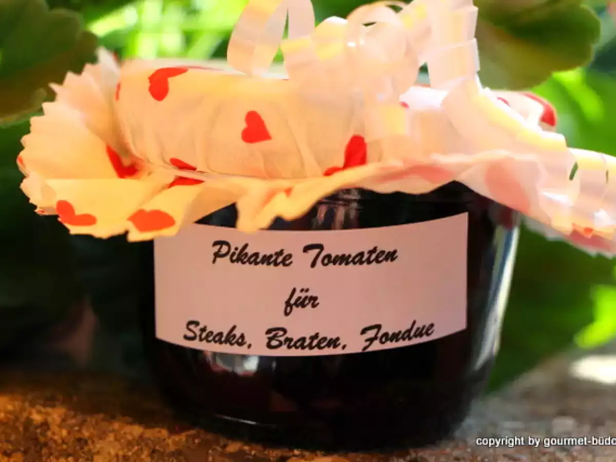 Würzigen Tomatenmarmelade