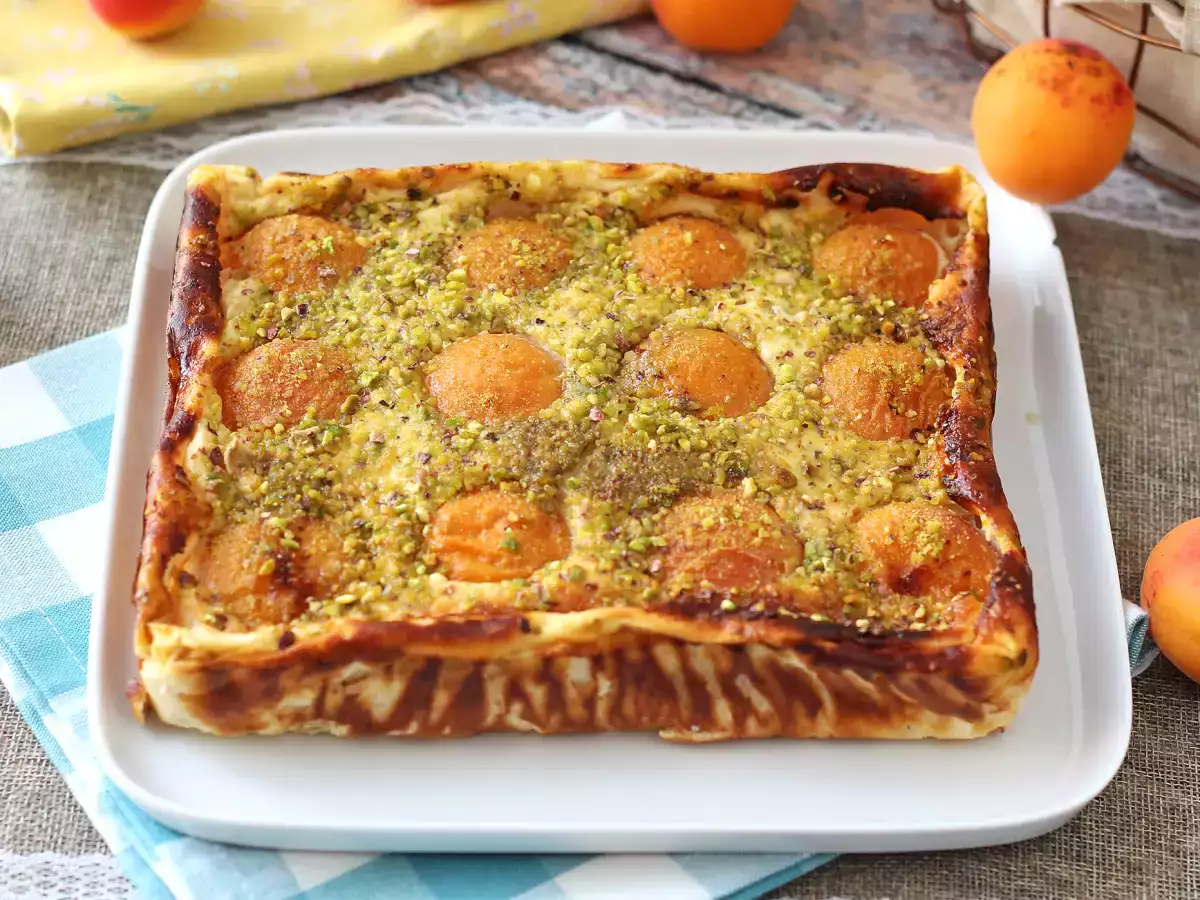 Zart schmelzender Aprikosen-Käsekuchen - foto 7