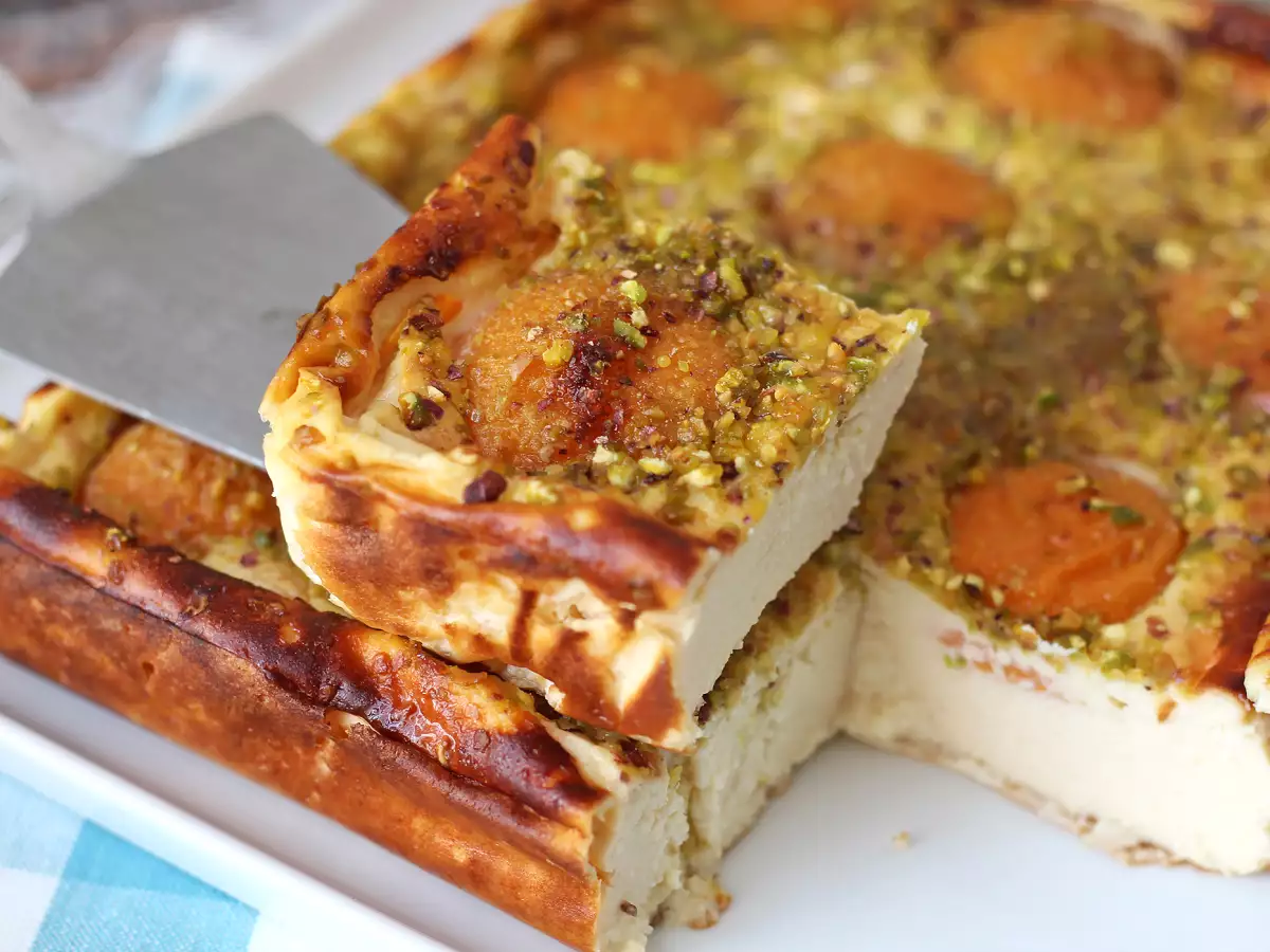 Zart schmelzender Aprikosen-Käsekuchen - foto 8