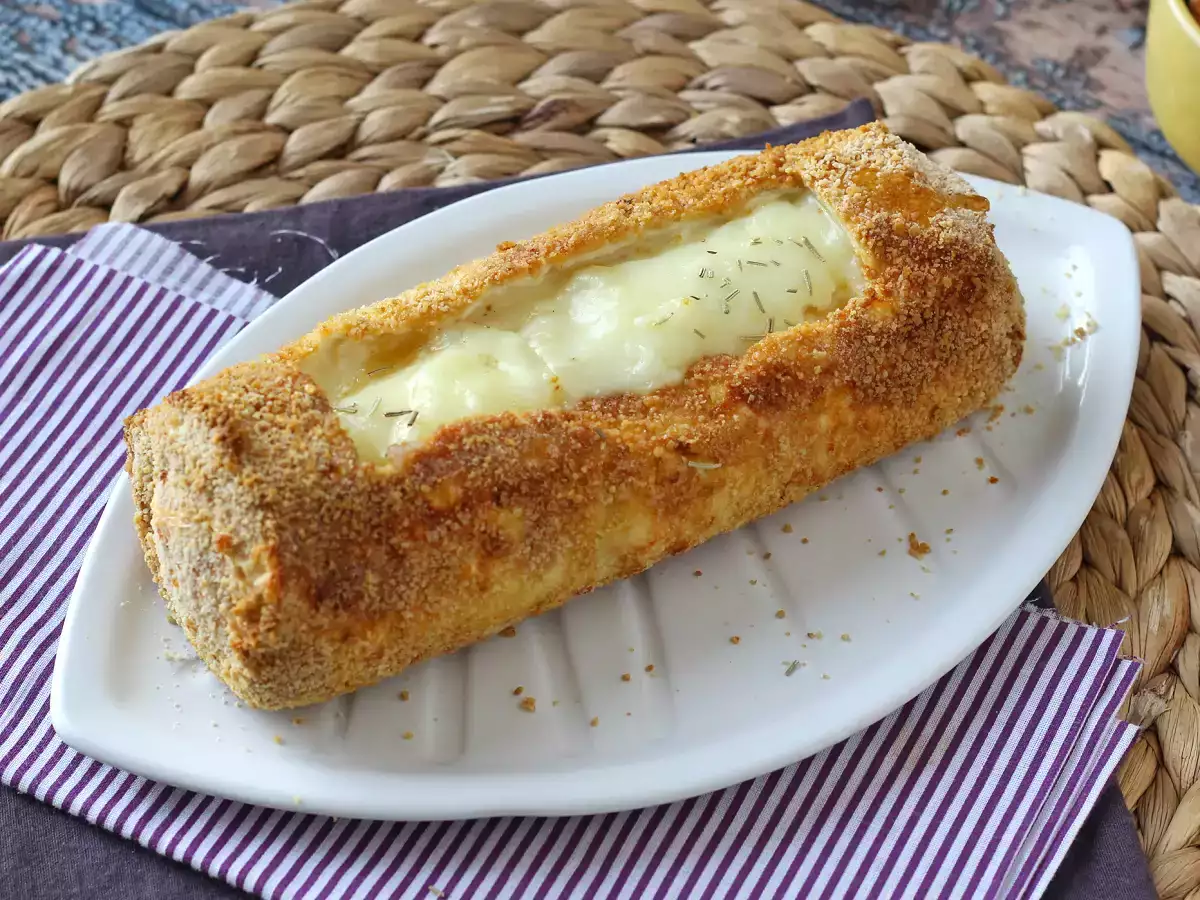 Ziegenkäserolle mit Air-Fryer-Panade, knusprig und zartschmelzend: ein absoluter Trost! - foto 4