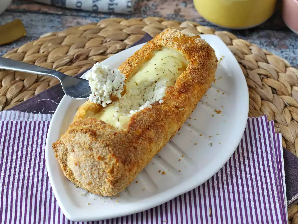Ziegenkäserolle mit Air-Fryer-Panade, knusprig und zartschmelzend: ein absoluter Trost! - foto 7