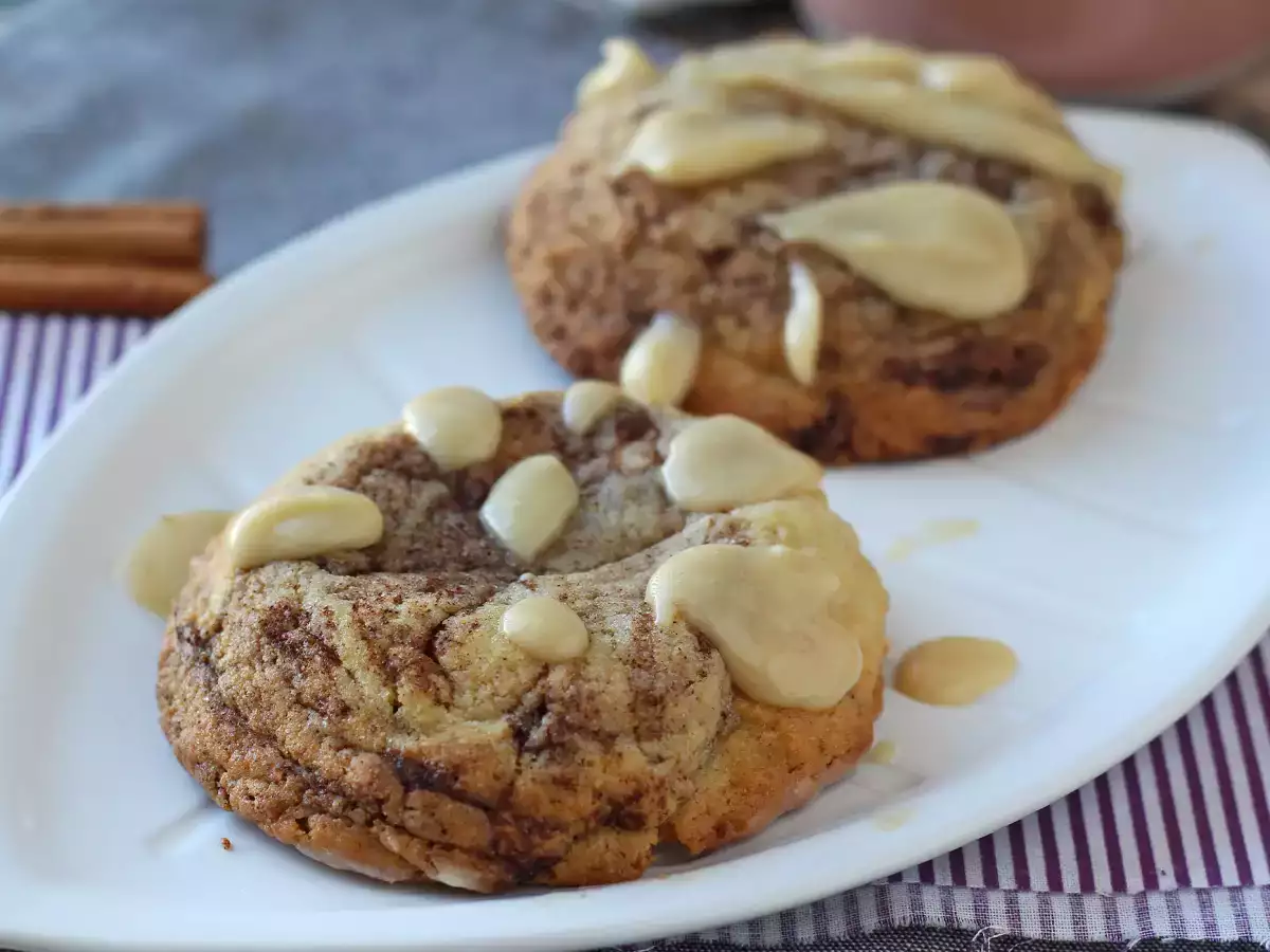 Zimtschnecken-Cookies: zartschmelzend, knusprig und voller Zimtgeschmack - foto 2