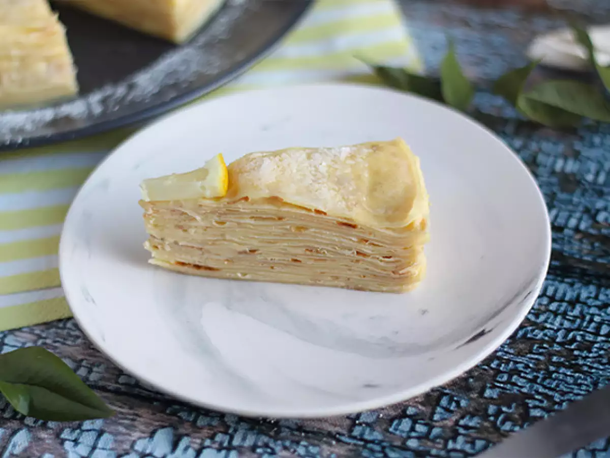 Zitronen-Crêpe-Torte - foto 2