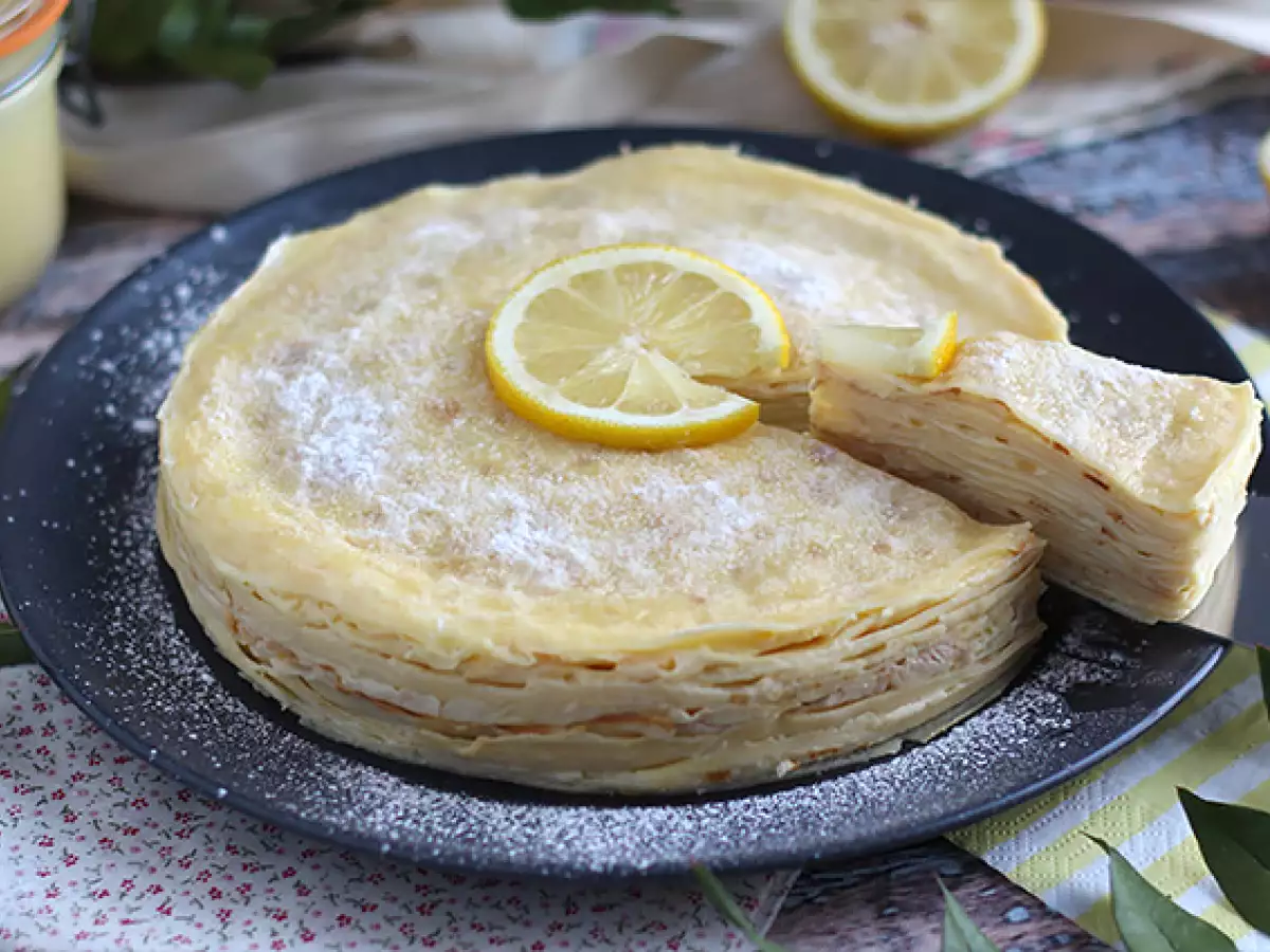 Zitronen-Crêpe-Torte - foto 3