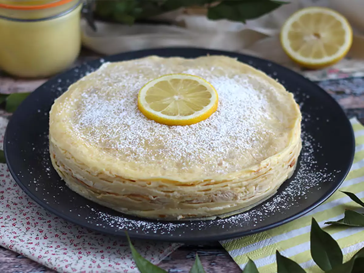 Zitronen-Crêpe-Torte - foto 4