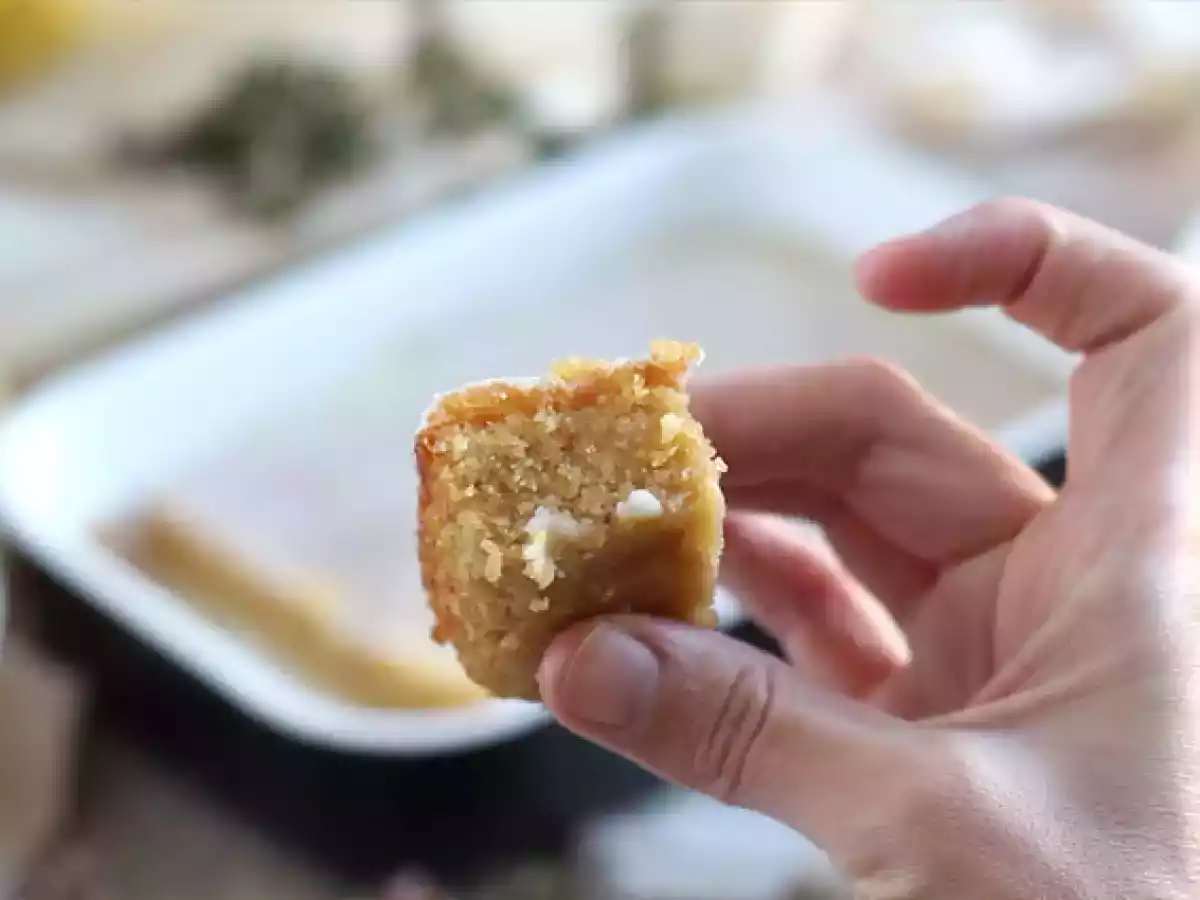 Zitronen-Haferflocken-Brownie mit Glasurlasur - foto 3