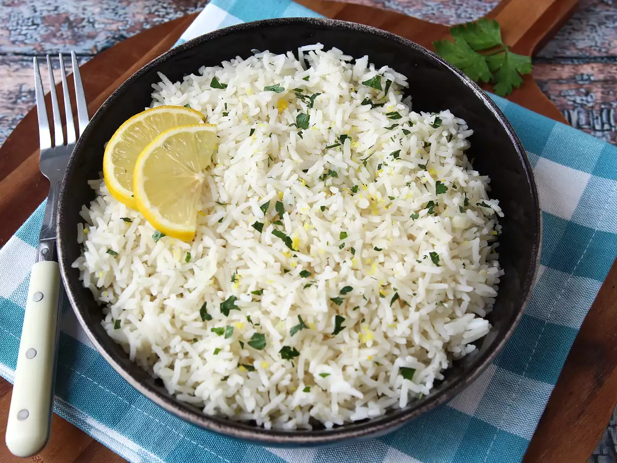 Zitronenreis : einfache Beilage zu Fisch und Hähnchen