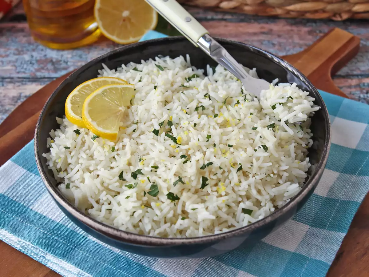 Zitronenreis : einfache Beilage zu Fisch und Hähnchen - foto 2