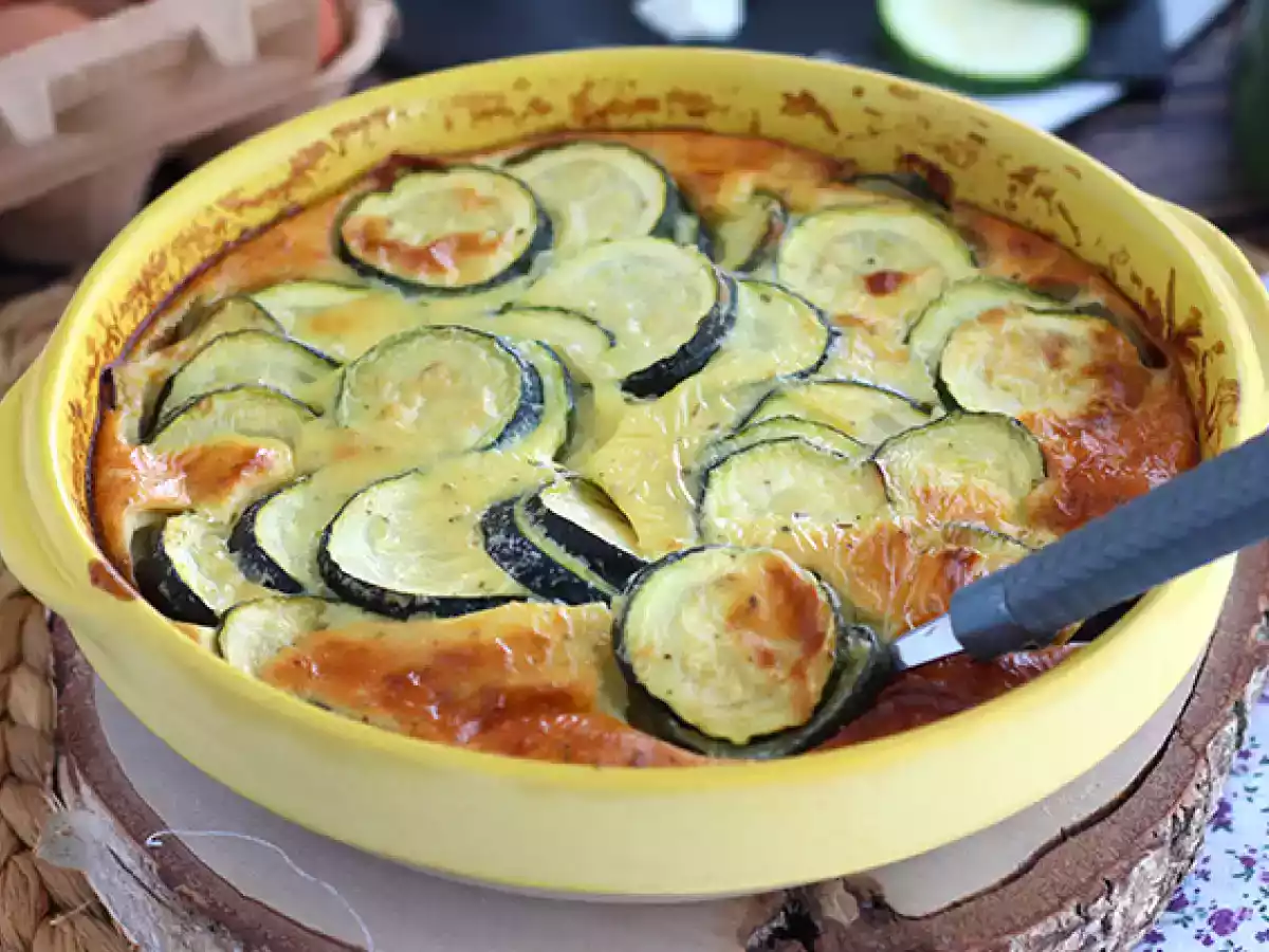 Zucchini-Clafoutis mit Ziegenkäse - foto 2